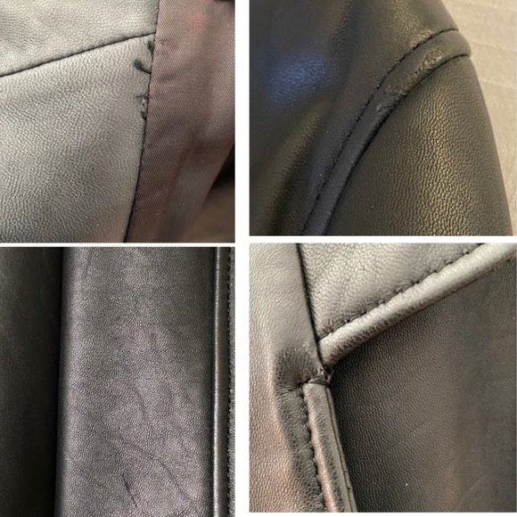 Cassidy Vintage 80's Leather Tapered Trench Coat - Small - Picture 16 of 16